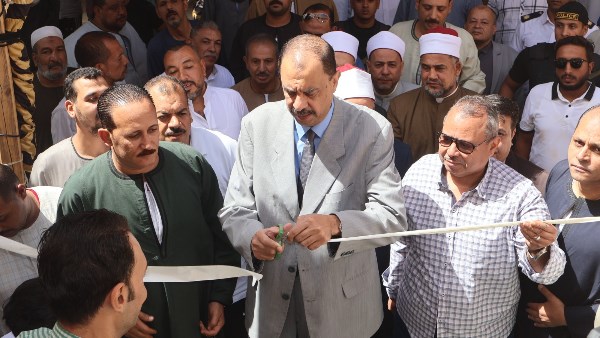 جانب من افتتاح المسجد بسوهاج