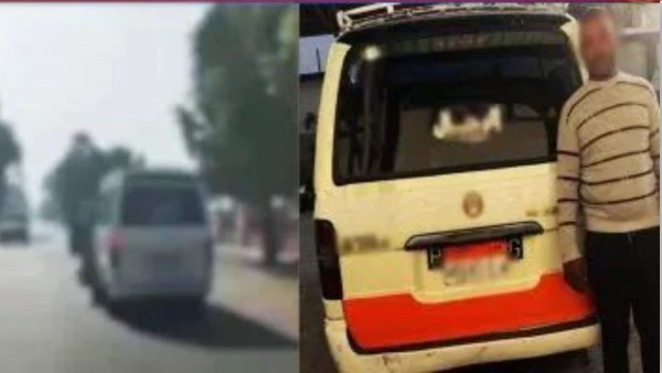 السائق الذي تم ضبطه بسوهاج