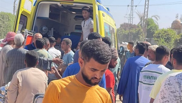 جانب من الحادث بسوهاج جانب من الحادث بسوهاج
