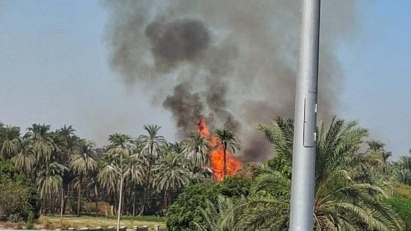 صورة حقيقية للحريق