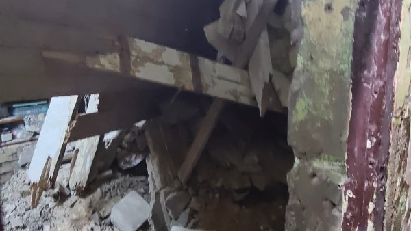 انهيار عقار داخليًا بغيط العنب غربي الإسكندرية
