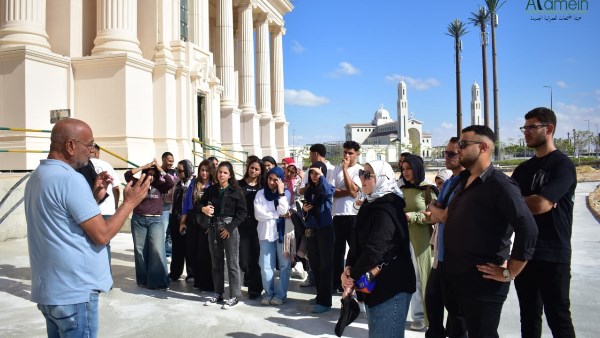 خلال زيارة الطلاب لمدينة العلمين 