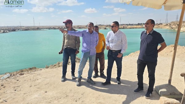 خلال تفقد  رئيس  جهاز  العلمين البحيرات  خلال تفقد  رئيس  جهاز  العلمين البحيرات