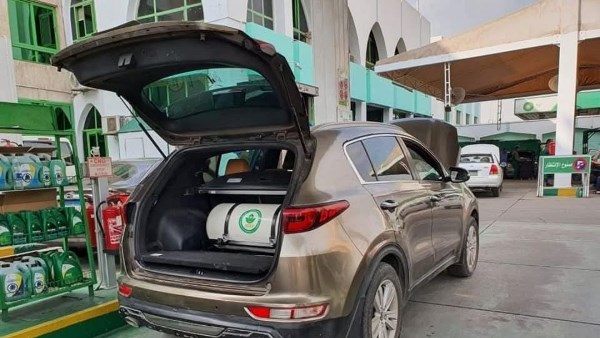 محطة وقود غاز بمطروح