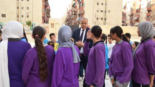 وكيل تعليم بورسعيد يتفقد مدرسة الشهيد محمد صبري عبد العال الأساسية