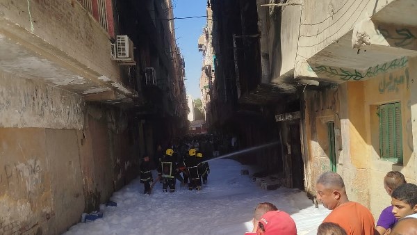 جانب من الحريق 