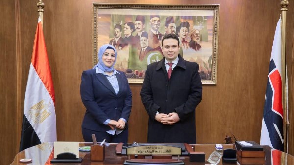 أمين حزب العدل بكفر الشيخ مع رئيس الحزب