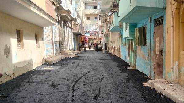 جانب من الرصف