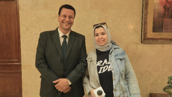 الدكتور خالد جاد مع محرر صدي البلد