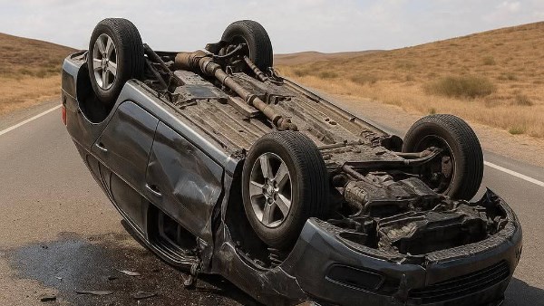 الحادث قبل مدينة  شرم الشيخ ب ٥٠ كيلو 