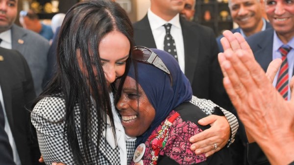 وزيرة التضامن فى القرية التراثية بشرم الشيخ 