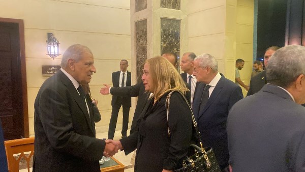 ألهام أبو الفتح وإبراهيم محلب