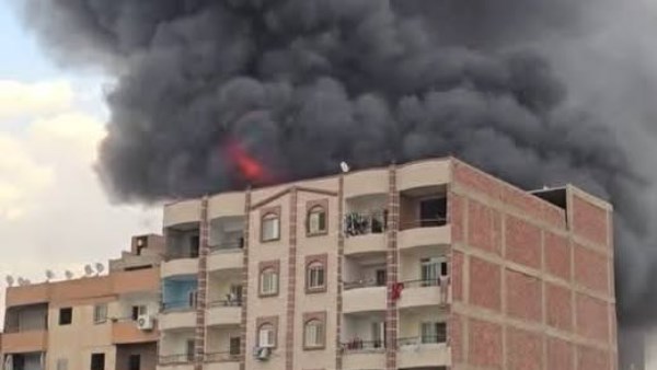لقطة من الحريق 