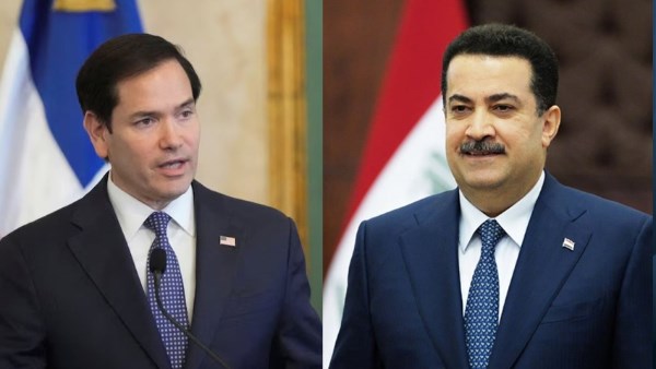 وزير الخارجية ماركو روبيو أجرى اتصالًا هاتفيًا مع رئيس الوزراء العراقي محمد شياع السوداني