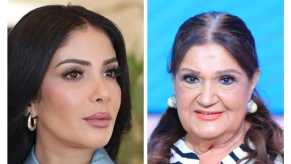 الفنانة القديرة ميمي جمال و الفنانة مني زكي 