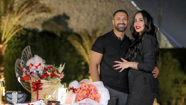 حسني عبد ربه وزوجته