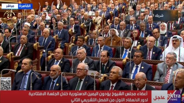 بتلاوة قرار رئيس الجمهورية.. مجلس الشيوخ يفتتح أولى جلساته بعد الانتخابات