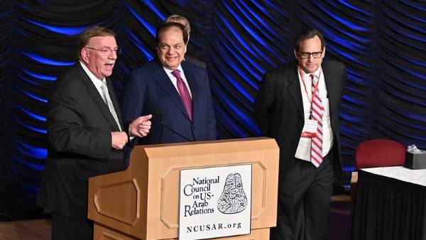 أبو العينين ورحفيد الرئيس الامريكي الأسبق روزفيلت 