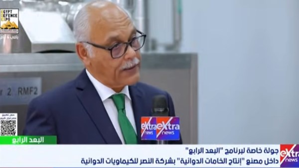 الدكتور ياسر فوزي العضو المنتدب لشركة النصر للكيماويات الدوائية،