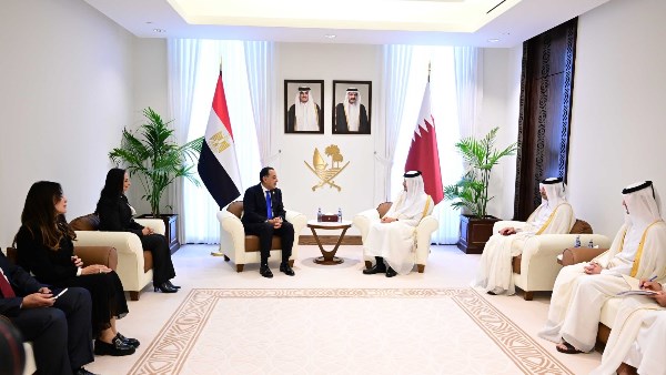 مدبولي ونظيره القطري