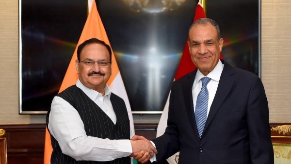 وزير الخارجية يلتقي وزير الصحة الهندي 