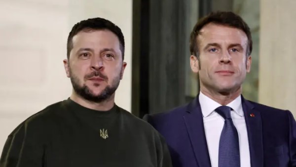 ماكرون و زيلينسكي 