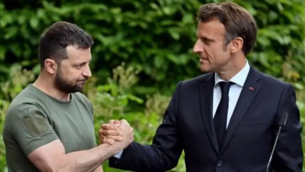 ماكرون و زيلينسكي 