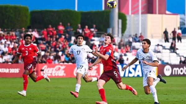 مباراة مصر وسويسرا للناشئين 