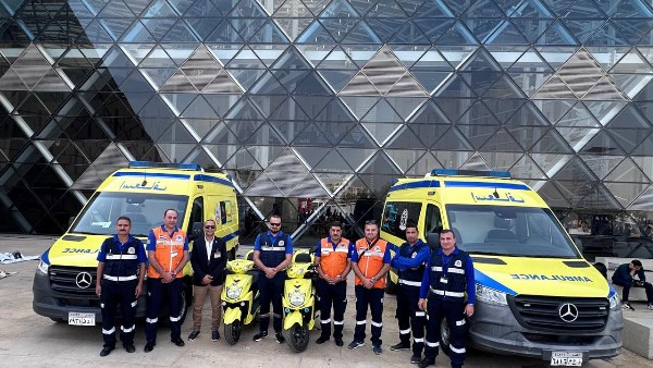 التامين الطبي لافتتاح المتحف المصري الكبير 