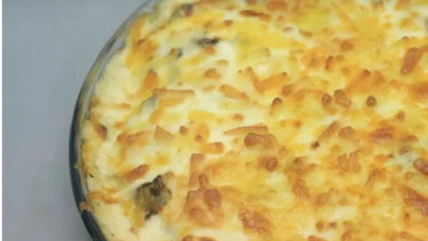 صينية بطاطس بالمشروم والجبن