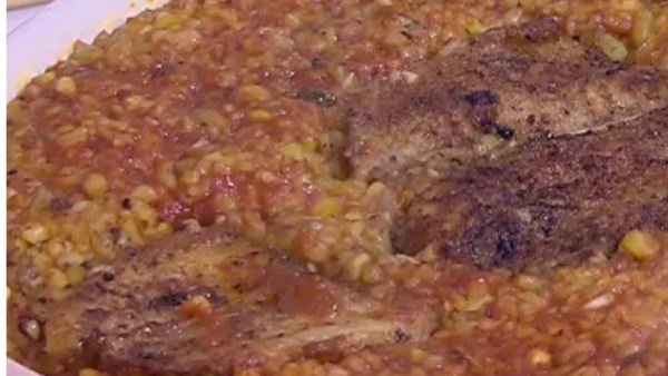 طريقة عمل طاجن فريك بالسمك .. جديد وغير تقليدي طريقة عمل طاجن فريك بالسمك .. جديد وغير تقليدي