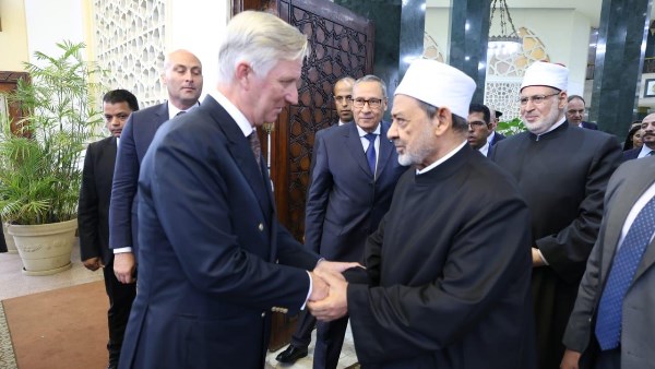 شيخ الأزهر وملك بلجيكا