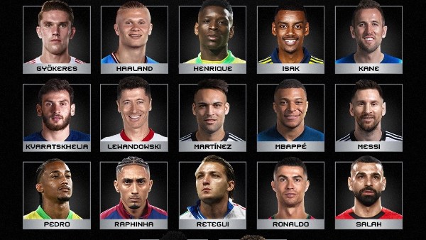 قائمة المرشحين لجائزة أفضل مهاجم في العالم 