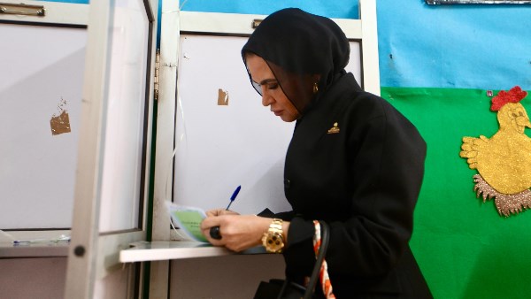 الدكتورة سحر نصر تدلي بصوتها فى انتخابات "مجلس النواب"