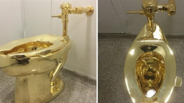مرحاض "أمريكا" الذهبي يُعرض للبيع في مزاد عالمي