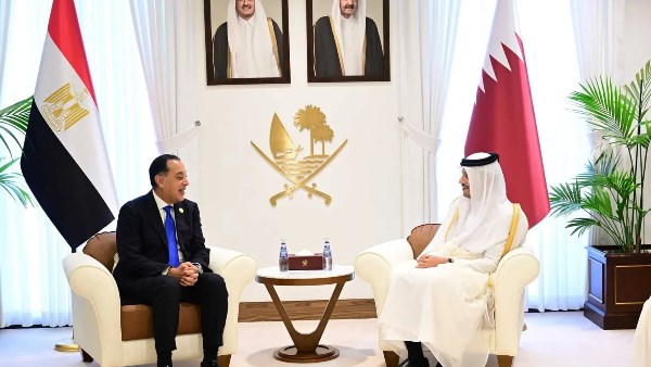 رئيس الوزراء المصري ونظيره القطري
