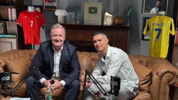 رونالدو مع بيرس مورجان 