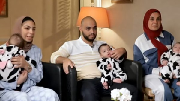  أسرة رزقت بأربعة توائم