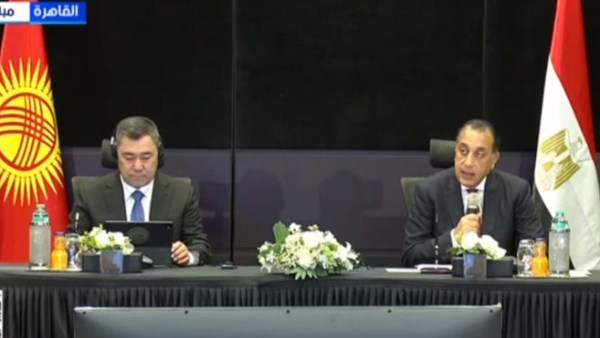 الدكتور مصطفى مدبولي ونظيره القيرغيزي