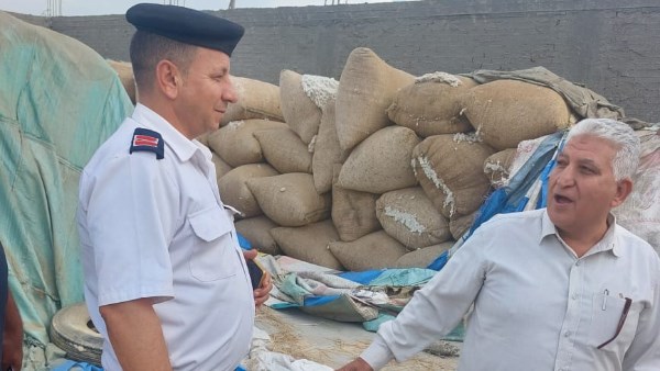 ضبط شونة ضخمة لتخزين وبيع القطن