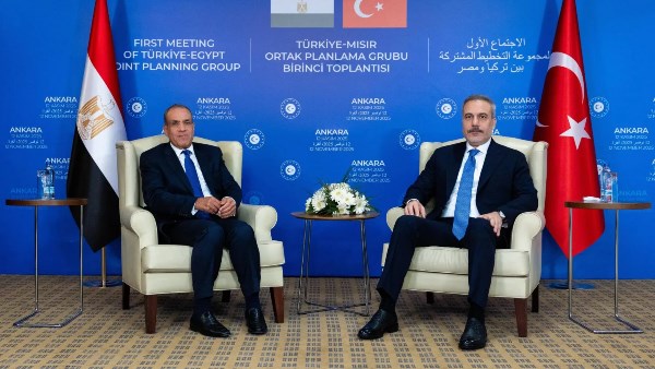 وزير الخارجية المصري ونظيره التركي  