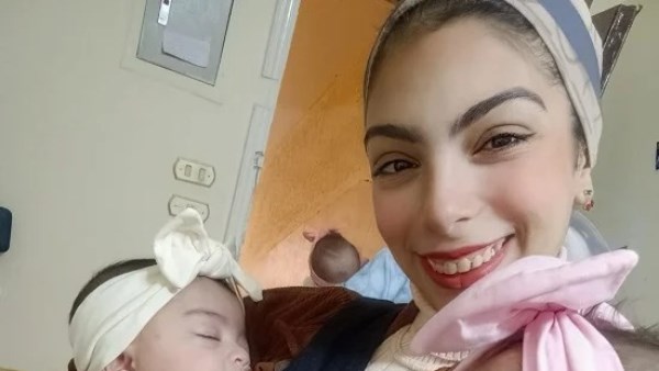 نيرمين سعيد، والدة الأربعة توائم 