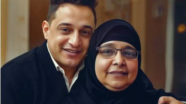 رضا البحراوي ووالدته