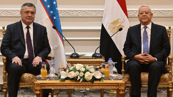 المستشار الدكتور حنفي جبالي رئيس مجلس النواب يستقبل رئيس المجلس التشريعي لبرلمان أوزبكستان
