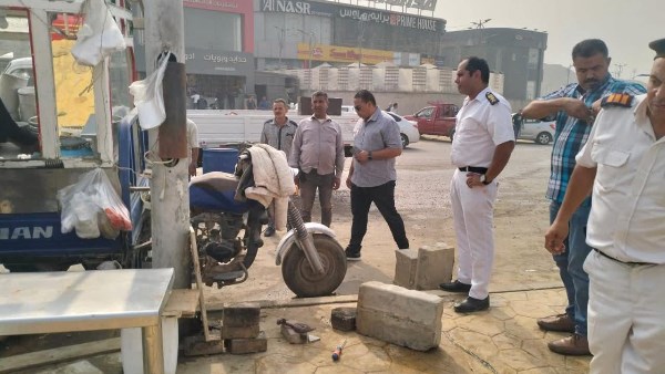 إزالة المظاهر العشوائية بمنطقة بيت الوطن بالقاهرة الجديدة 