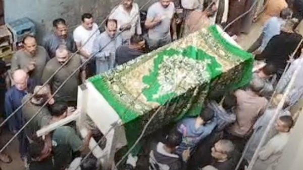 تشييع جثامين ام وابنتها في المنوفية 