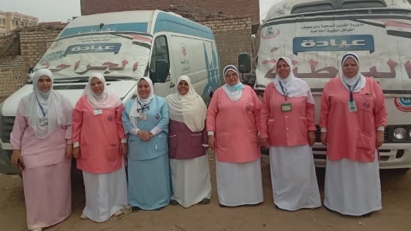 حياة كريمة.. 3 آلاف خدمة طبية مجانية لأهالي قرية سالم البحيري  بالفشن