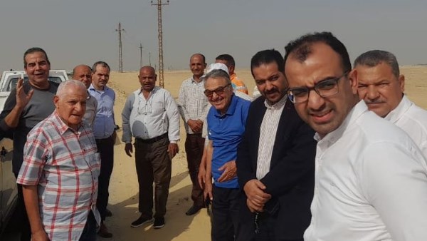 بدء إجراءات تسليم اراضي شباب الخريجين بتونا الجبل