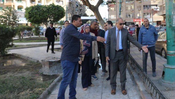 محافظ المنيا في جولة ميدانية بمنطقة شلبي