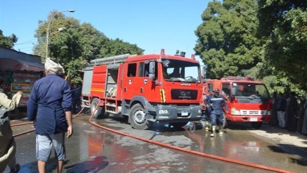 إخماد حريق بسمالوط 